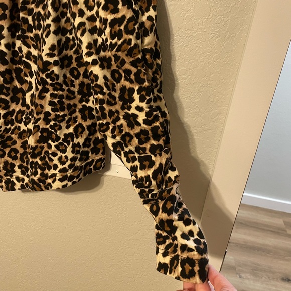 John Paul Richard Cheetah Print Cotton Blazer with Zipper - Picture 7 of 7